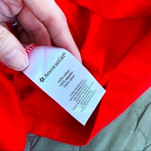 SOLD American Girl NWT Womens Red Holiday Pajama Top - Picture 8 of 10